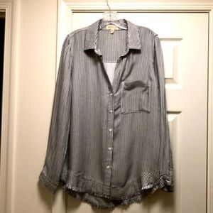 Black and White stripe tunic